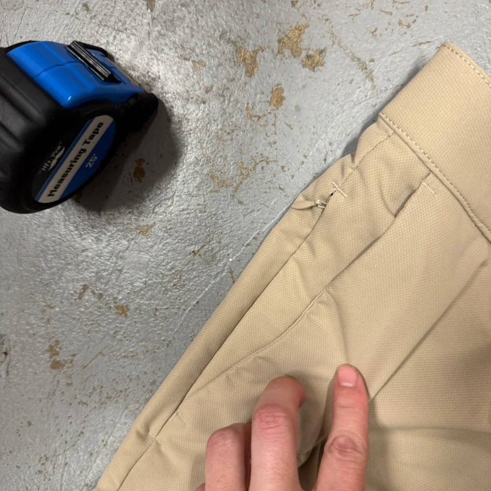 Banana Republic Stretch Chino Pants Tan‎ Khaki Core Temp Performance 36 x 29